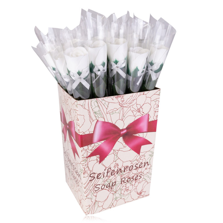 Rose de savon Blanche