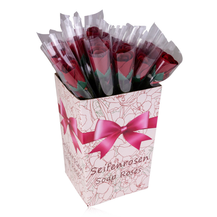 DISPO JUILLET Rose de savon Rouge