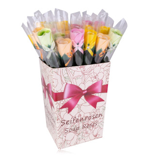 Rose de savon Multicolore