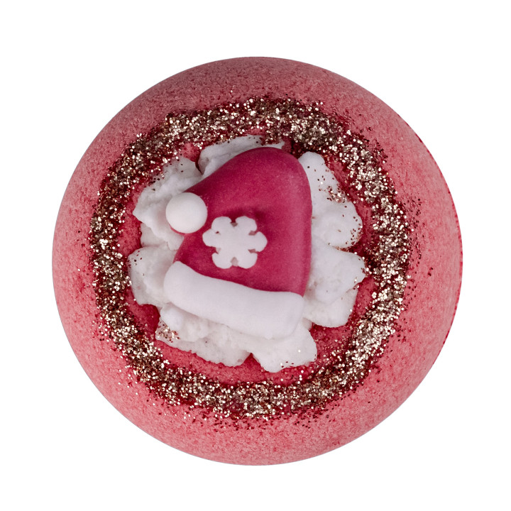 PROMO Boule effervescente pour le bain "JOYEUX NOEL" 190g, senteur  Pomme & Cannelle