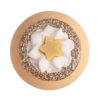 Boule effervescente pour le bain "OH MY GOLD" 190g, senteur  Cannelle/Orange