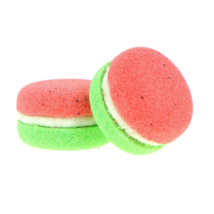 Macaron effervescent 70g, senteur Pastèque