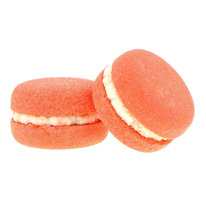 Macaron effervescent 70g, senteur Fraise