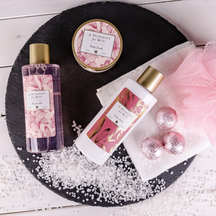 Coffret chaussure pailletée pour le corps A MOMENT FOR YOU