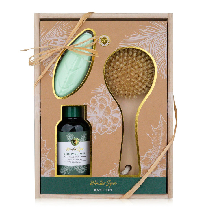 PROMO Coffret douche + brosse WINTER SPA