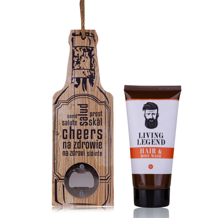 Set gel douche & cheveux + décapsuleur MEN'S STYLE