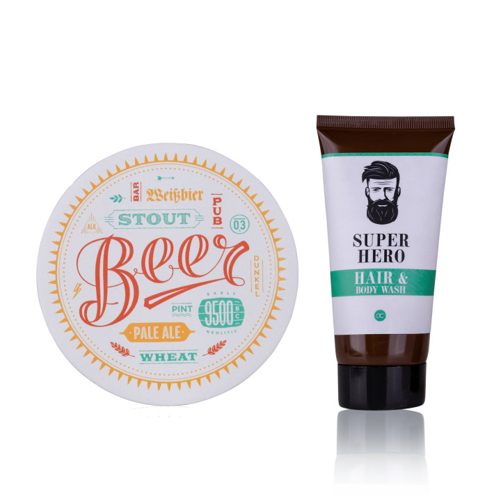 Coffret gel douche &cheveux+sous verre MEN'S STYLE