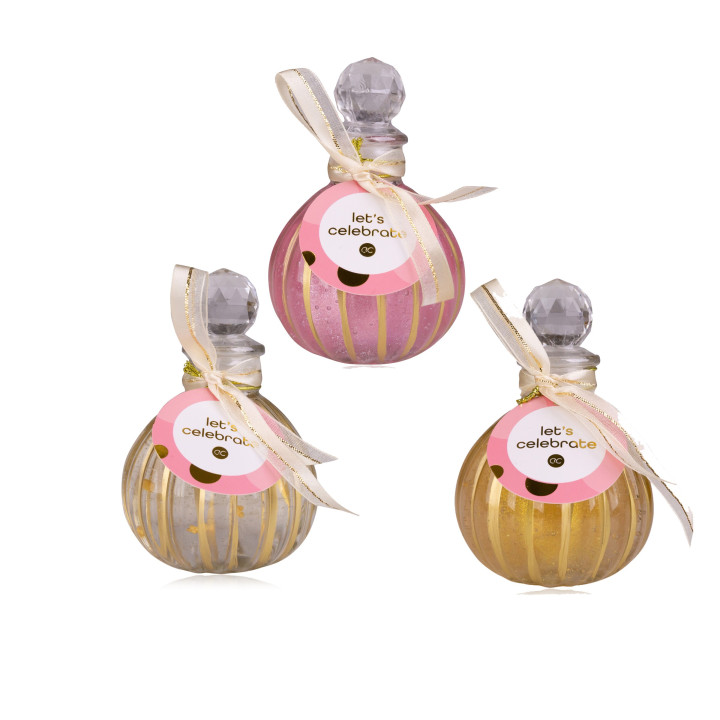 Gel douche & bain moussant KYOTO 130ml,3 modèles assortis, Senteur Vanille & Rose/Vanille