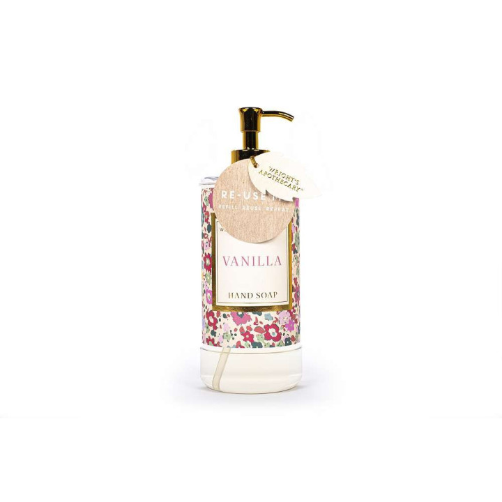 PROMO Distributeur savon mains BEAUTIFUL FLOWERS, senteur  Vanille