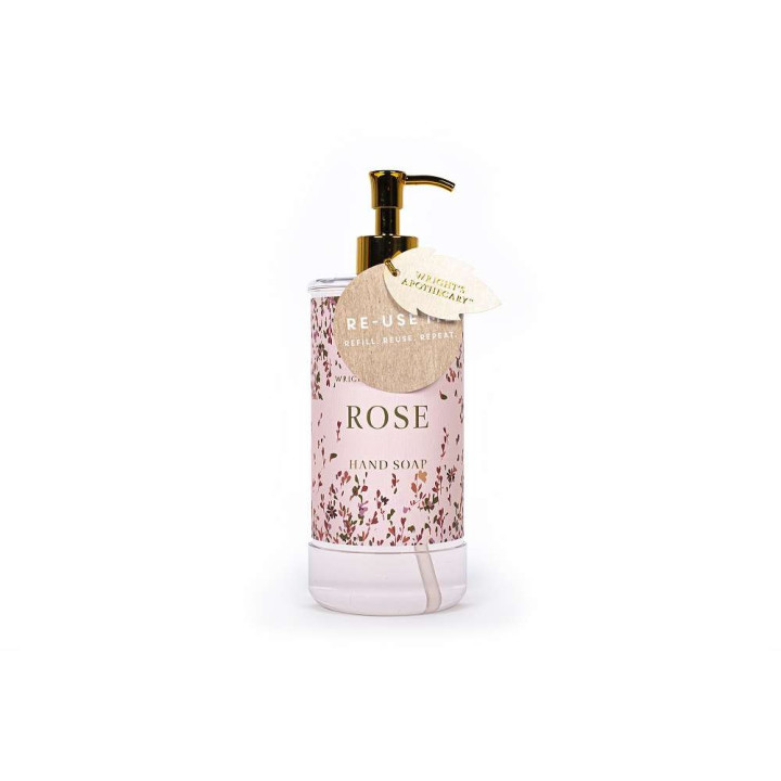 PROMO Distributeur savon mains BEAUTIFUL FLOWERS, senteur Rose