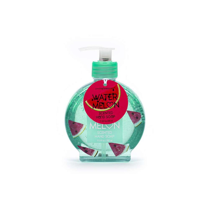 PROMO Distributeur savon mains 250ml FRUIT FIESTA, 4 modèles et senteurs assortis  Coco/Pêche/Melon/Pamplemousse