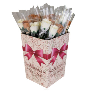 Rose de savon Or & Crème