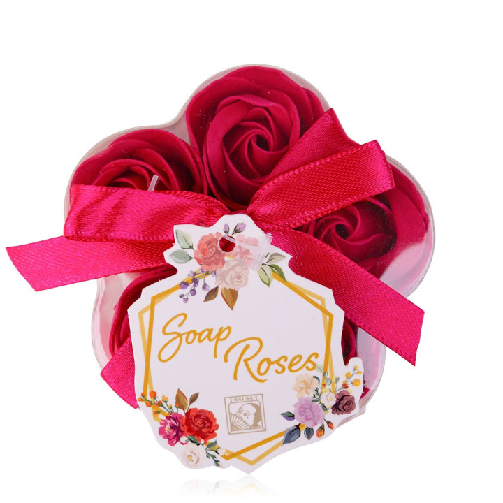 Coffret contenant 5 Roses de savon