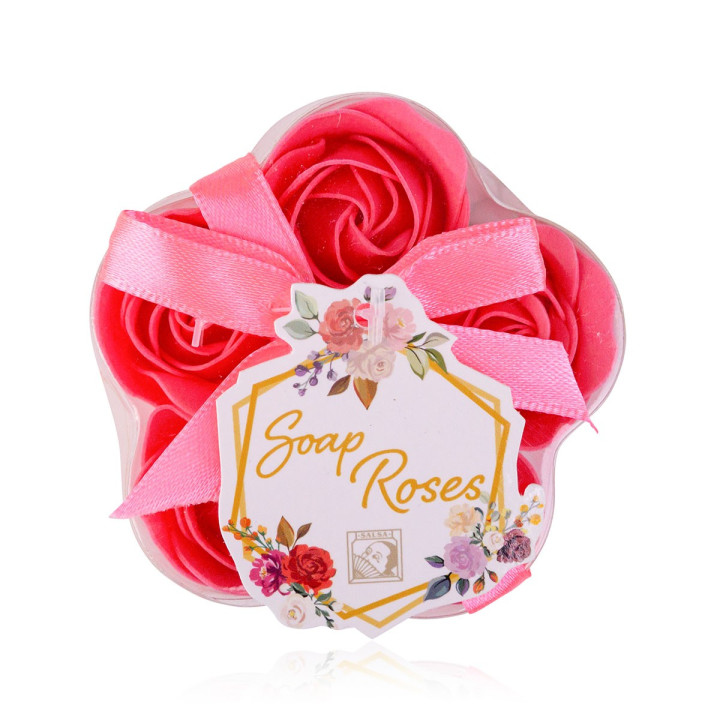 Coffret contenant 5 Roses de savon