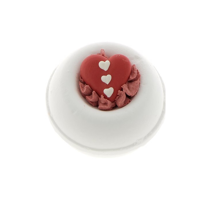 Boule effervescente pour le bain "LOVE ME TENDER" 190g, senteur Musc