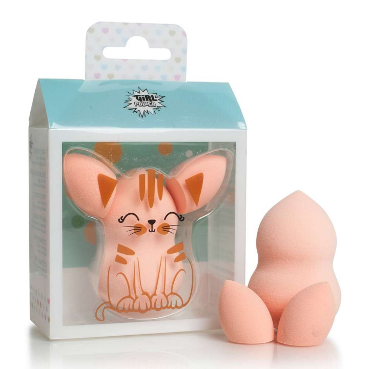 PROMO 3 Eponges de maquillage Chat