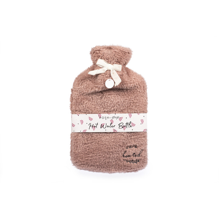 PROMO Bouillotte fourrure rose