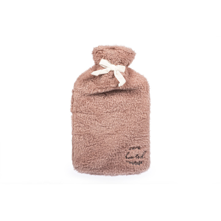 PROMO Bouillotte fourrure rose