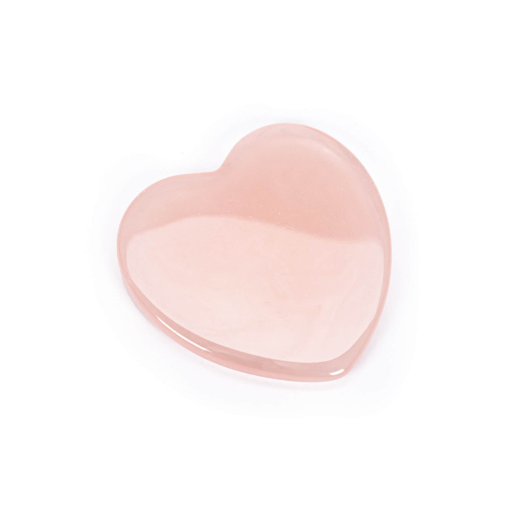 PROMO Pierre de massage visage en quartz rose cœur METALLIC GLAM