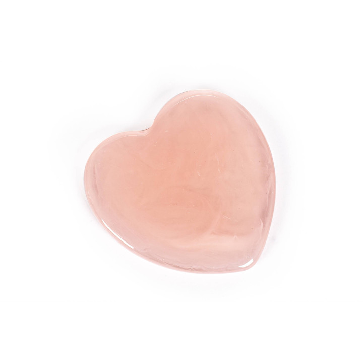 PROMO Pierre de massage visage en quartz rose cœur METALLIC GLAM