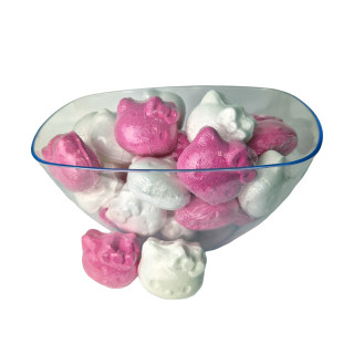 24 Galets effervescents dans seau pvc HELLO KITTY
