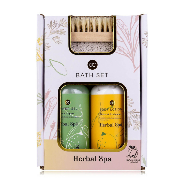 PROMO Coffret pour le corps+brosse à ongles HERBAL SPA