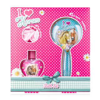 Coffret douche +accessoires cheveux I LOVE HORSE
