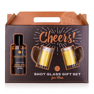 Coffret gel douche +verres à shot MEN'S COLLECTION