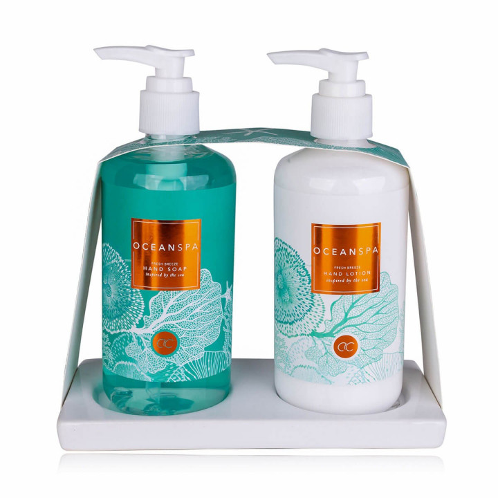PROMO Coffret pour les mains +porte savon OCEAN SPA