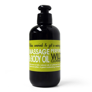 Huile de massage 200ml JUST NO NONSENSE,parfum Girofle sauvage et citron vert
