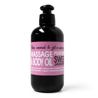 PROMO Huile de massage 200ml JUST NO NONSENSE ,parfum jasmin doux