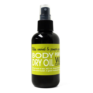 Spray d'huile sèche 150ml JUST NO NONSENSE, parfum Girofle sauvage et citron vert