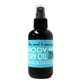 Spray d'huile sèche 150ml AROMATHERAPIE JUST NO NONSENSE, menthe poivrée