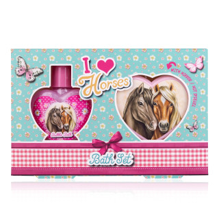 Coffret pour la douche+ miroir & peigne I LOVE HORSE