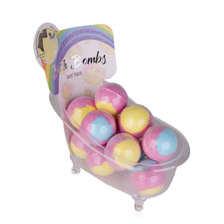 Boule effervescente , senteur pêche
