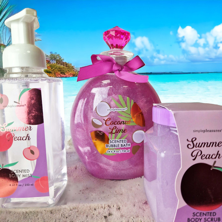PROMO Exfoliant corps  FEELING FRUITY, senteur pêche