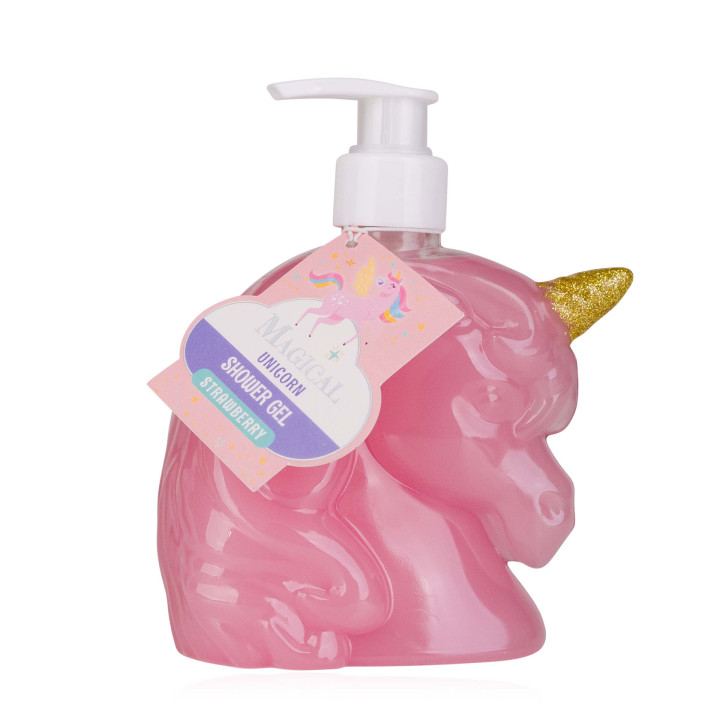 PROMO Distributeur de savon 300 ml MAGICAL UNICORN, senteur fraise