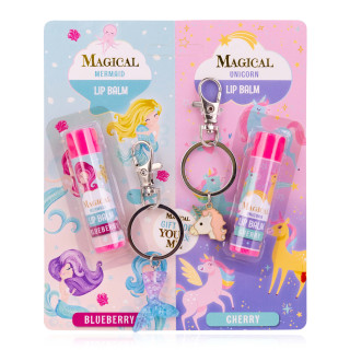 Coffret baumes lèvres+ portes clés MAGICAL UNICORN & MERMAID