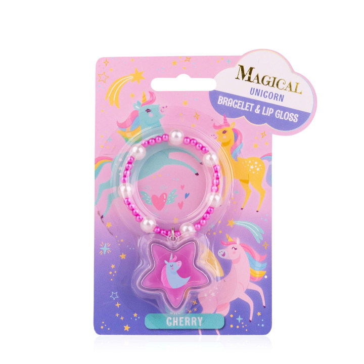 Baumes lèvres sur bracelet MAGICAL UNICORN & MERMAID