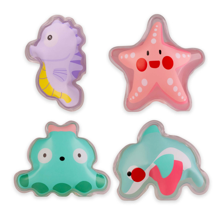 PROMO Berlingots de gel douche 50ml UNDER THE SEA,4 modèles assortis
