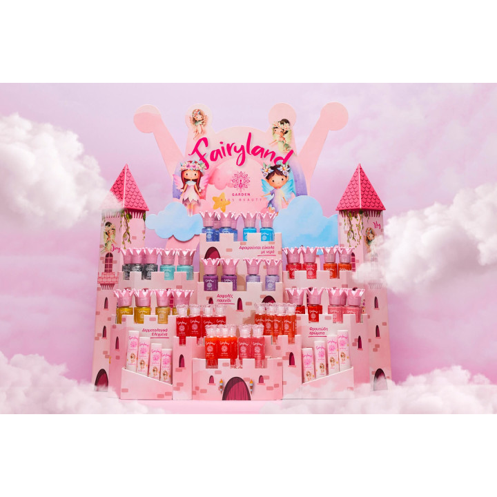 Vernis à ongles à base d'eau FAIRYLAND, Fuchsia pailleté Rosy