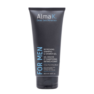 PROMO Gel Douche et Shampooing Rafraîchissant ALMA .K FOR MEN