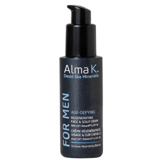 PROMO Crème Régénératrice Visage& Cuir Chevelu /protection SPF30   ALMA.K FOR MEN