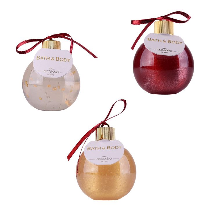 Gel douche & Bain moussant BOULE 240 ml, Senteur Vanille/Vanille Orientale/Pomme au Four