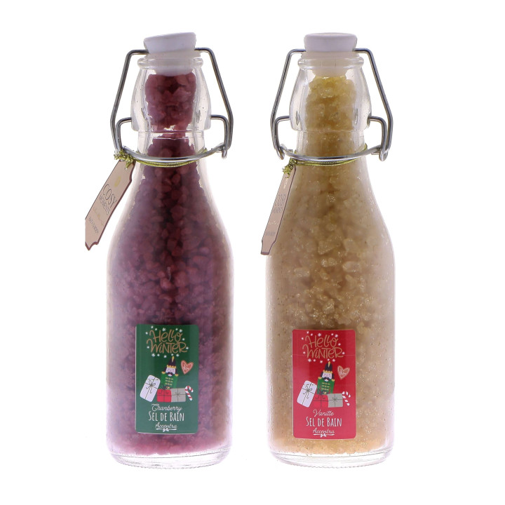 PROMO Flacon avec bouchon mécanique sels de bain 320g