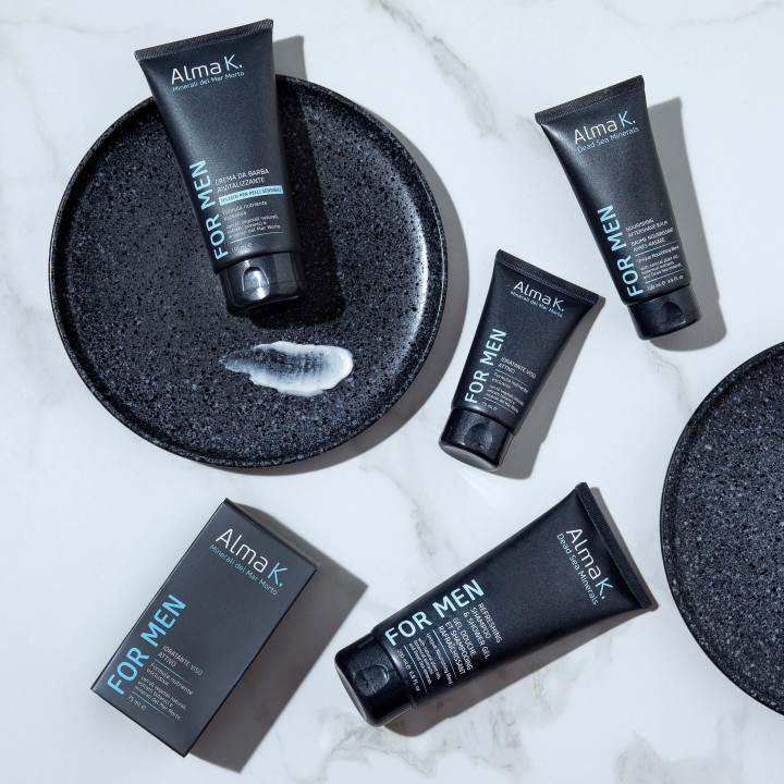 PROMO Gel Douche et Shampooing Rafraîchissant ALMA .K FOR MEN