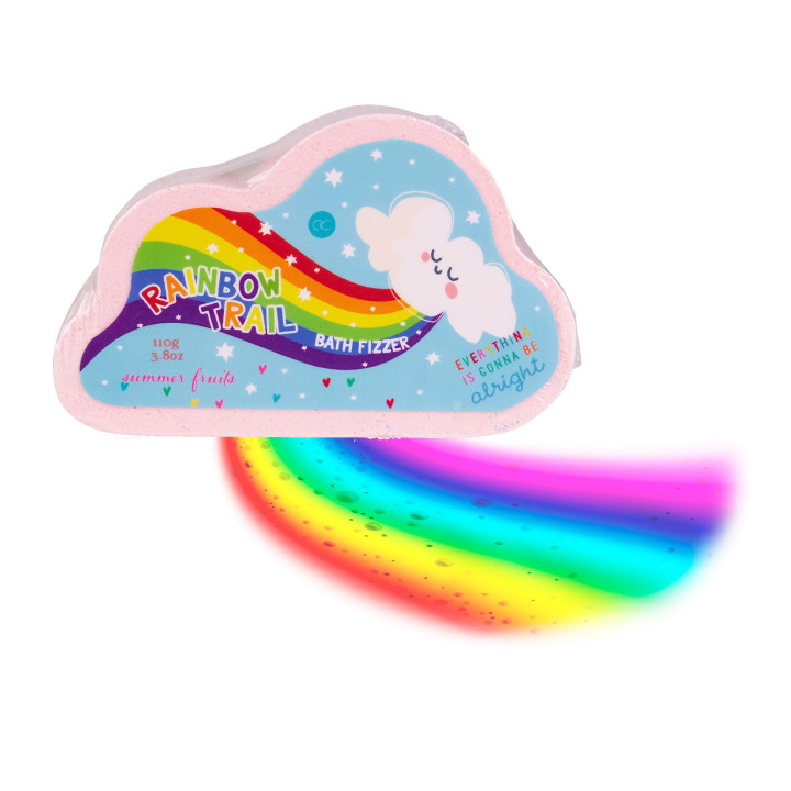 Galet effervescent effet arc en ciel dans le bain OVER THE RAINBOW
