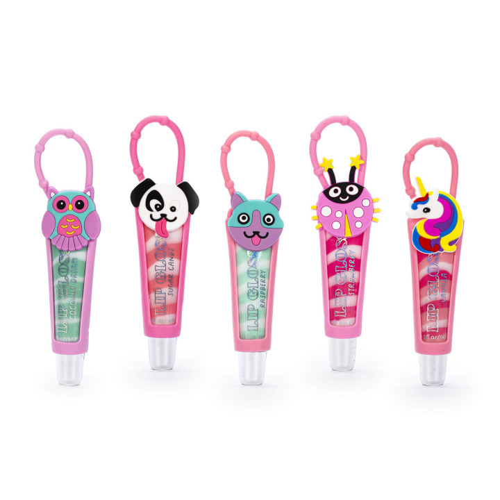 Lip gloss à accrocher au sac DREAM POP, 5 senteurs assorties