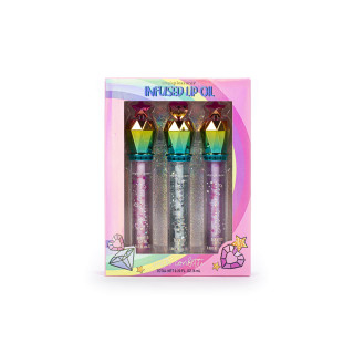 Coffret 3 huiles pour les lèvres+confettis DREAM POP, 3 senteurs