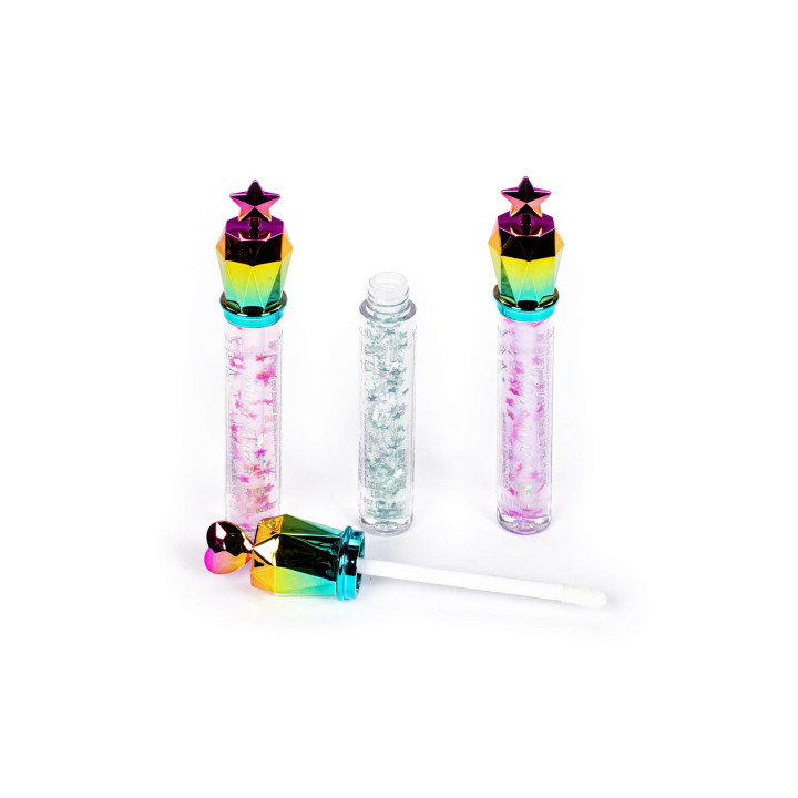 Coffret 3 huiles pour les lèvres+confettis DREAM POP, 3 senteurs